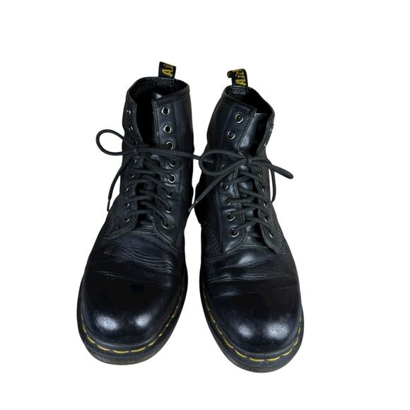 Dr. Martens 1460 Black Leather Lace Up Combat Boots Size US 9 Men / 10 Women - Picture 5 of 7